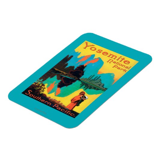 Touristenplakat - Yosemite Nat'l Park, CA Magnet (Linke Seite)