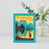 Touristenplakat - Yosemite Nat'l Park, CA Postkarte (Stehend Vorderseite)