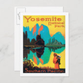 Touristenplakat - Yosemite Nat'l Park, CA Postkarte (Vorne/Hinten)