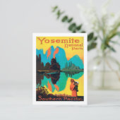 Touristenplakat - Yosemite Nat'l Park, CA Postkarte (Stehend Vorderseite)