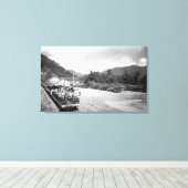 Touristenzug des Skagit-Projekts Leinwanddruck (Insitu (Holzboden))