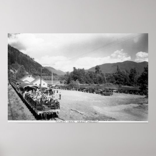 Touristenzug des Skagit-Projekts Poster (Vorne)