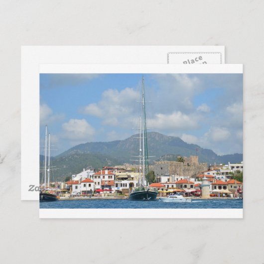 Touristische Boote in der Türkei Postkarte (Vorne/Hinten)