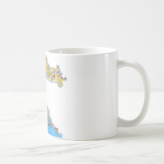 Touristische Karte Kroatiens, hrvatska turistička Kaffeetasse