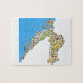 Touristische Karte Kroatiens, hrvatska turistička Puzzle (Horizontal)