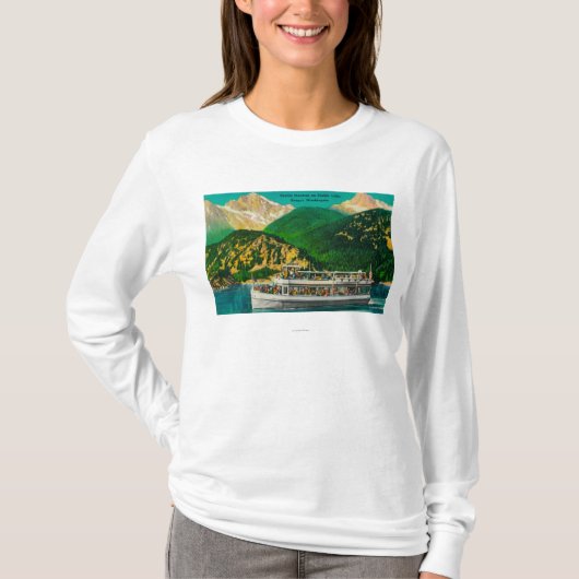 Touristischer Dampfer auf Diablo See, Skagit T-Shirt (Vorderseite)