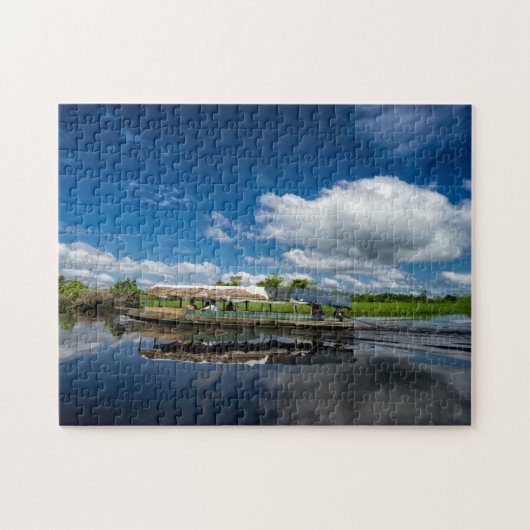 Touristisches Boots-Reflexion Puzzle (Horizontal)