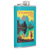 Touristisches Plakat - Yosemite Nationalpark, CA Flachmann (Rechts)