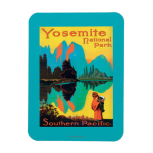 Touristisches Plakat - Yosemite Nationalpark, CA Magnet