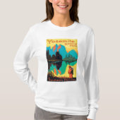 Touristisches Plakat - Yosemite Nationalpark, CA T-Shirt (Vorderseite)