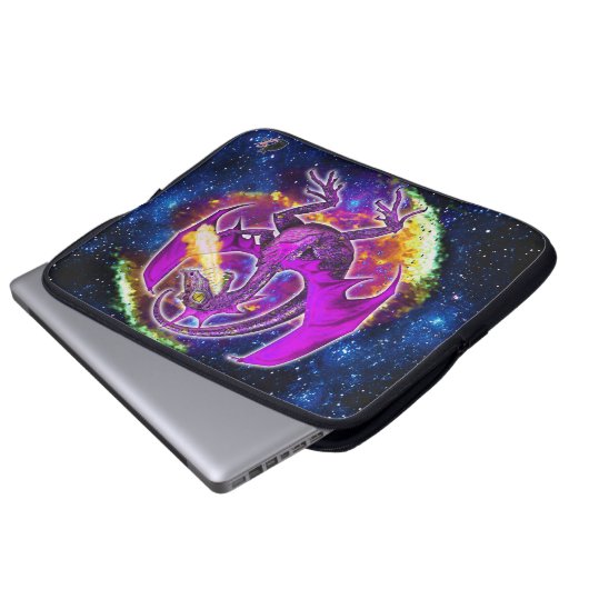 Tourmalin Kosmischer Drache Laptop-Sieb Laptopschutzhülle (Vorne Knopf)