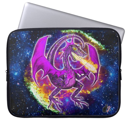 Tourmalin Kosmischer Drache Laptop-Sieb Laptopschutzhülle (Vorderseite)
