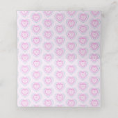 Tourmaline 8. Jubiläumsherzen Platzkarten (Innenseite Aufgefaltet)