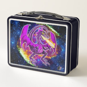 Tourmaline Cosmic Dragon Metall Brotdose