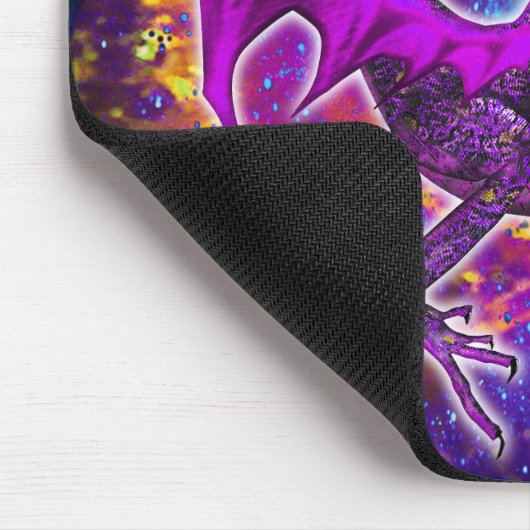 Tourmaline Cosmic Dragon Mousepad (Ecke)