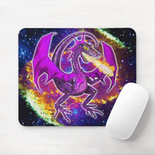 Tourmaline Cosmic Dragon Mousepad (Mit Mouse)