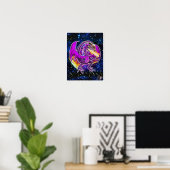 Tourmaline Cosmic Dragon Poster (Heimbüro)