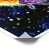 Tourmaline Cosmic Dragon Poster (Ecke)