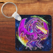 Tourmaline Cosmic Dragon Schlüsselanhänger (Vorderseite)