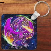 Tourmaline Cosmic Dragon Schlüsselanhänger (Rückseite)