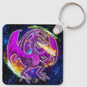 Tourmaline Cosmic Dragon Schlüsselanhänger (Rückseite)