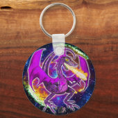 Tourmaline Cosmic Dragon Schlüsselanhänger (Rückseite)