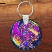 Tourmaline Cosmic Dragon Schlüsselanhänger (Vorderseite)