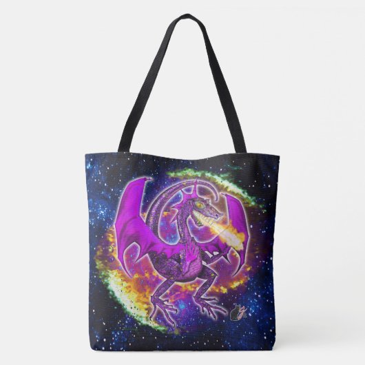 Tourmaline Cosmic Dragon Tasche (Rückseite)
