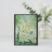 Tourmaline Green Postkarte (Stehend Vorderseite)