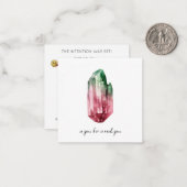 *~* TOURMALINE Kristall AP64 Flachnotiskarte Mitteilungskarte (Vorderseite/Rückseite Beispiel)