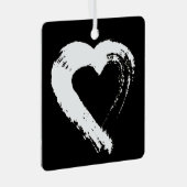 Tourmaline Moon Heart Car Ornament (Vorderseite Rechts)