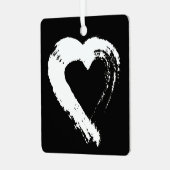 Tourmaline Moon Heart Car Ornament (Vorderseite links)