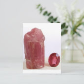 Tourmaline rubellite postkarte (Stehend Vorderseite)