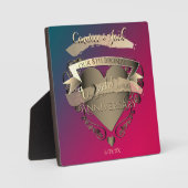 Tourmaline "Unser 8. Bronze-Hochzeitstag" Fotoplatte (Vorderseite)