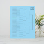 Tournament draw template paper sheet for 64 player (Stehend Vorderseite)