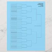 Tournament draw template paper sheet for 64 player (Vorderseite)