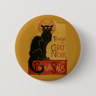 Tournee de Chat Noir Black Cat Button