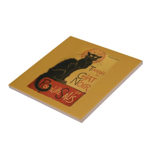 Tournee de Chat Noir Black Cat Fliese (Seite)