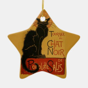 Tournee de Chat Noir Black Cat Keramikornament