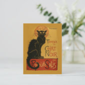 Tournee de Chat Noir Black Cat Postkarte (Stehend Vorderseite)