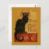 Tournee de Chat Noir Black Cat Postkarte (Vorne/Hinten)
