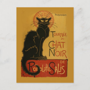 Tournee de Chat Noir Black Cat Postkarte