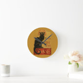 Tournee de Chat Noir Black Cat Runde Wanduhr (Zuhause)