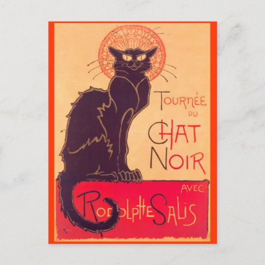 Tournee de Chat Noir Cards Postkarte (Vorderseite)