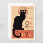 Tournee du Chat Noir (1896) Dankeskarte (Vorne/Hinten)