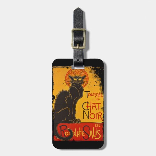 Tournee du Chat Noir Gepäckanhänger (Vorderseite vertikal)