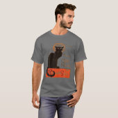 Tournee Du Chat Noir Paris Distressed Vector T-Shirt (Vorne ganz)