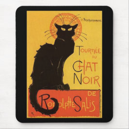 Tournée du Chat Noir, Steinlen schwarze Katze Mousepad
