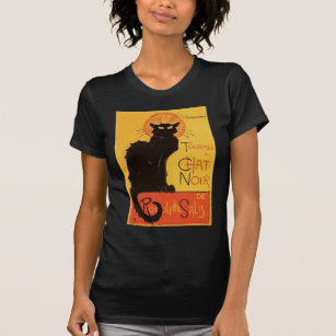 Tournée du Chat Noir, Steinlen schwarze Katze T-Shirt