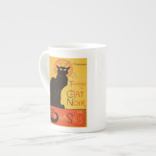 Tournée du Chat Noir, Steinlen Schwarze Katze Vint Porzellantasse